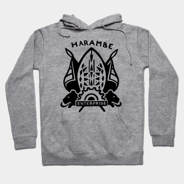 Harambe Crest Hoodie by Mouse Magic with John and Joie